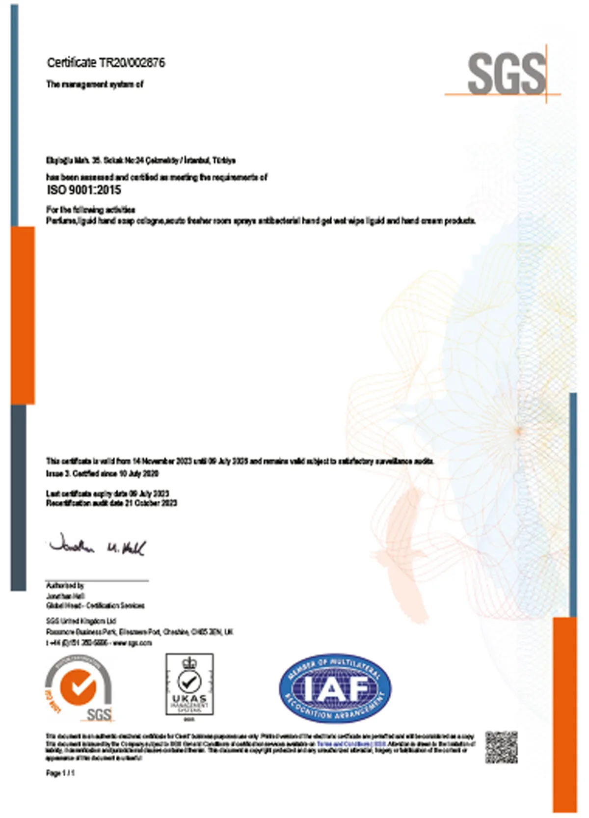 ISO Management